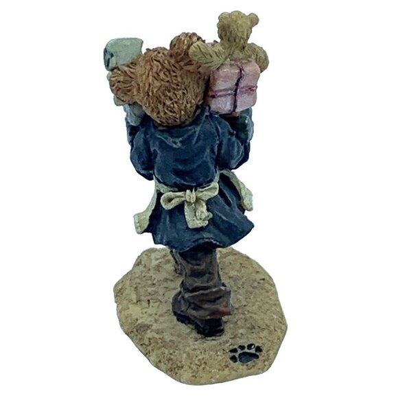 Boyds Town Village “Ted E. Bear with Junior” Figurine - 2000 - TBC Collectible - Picture 3 of 5